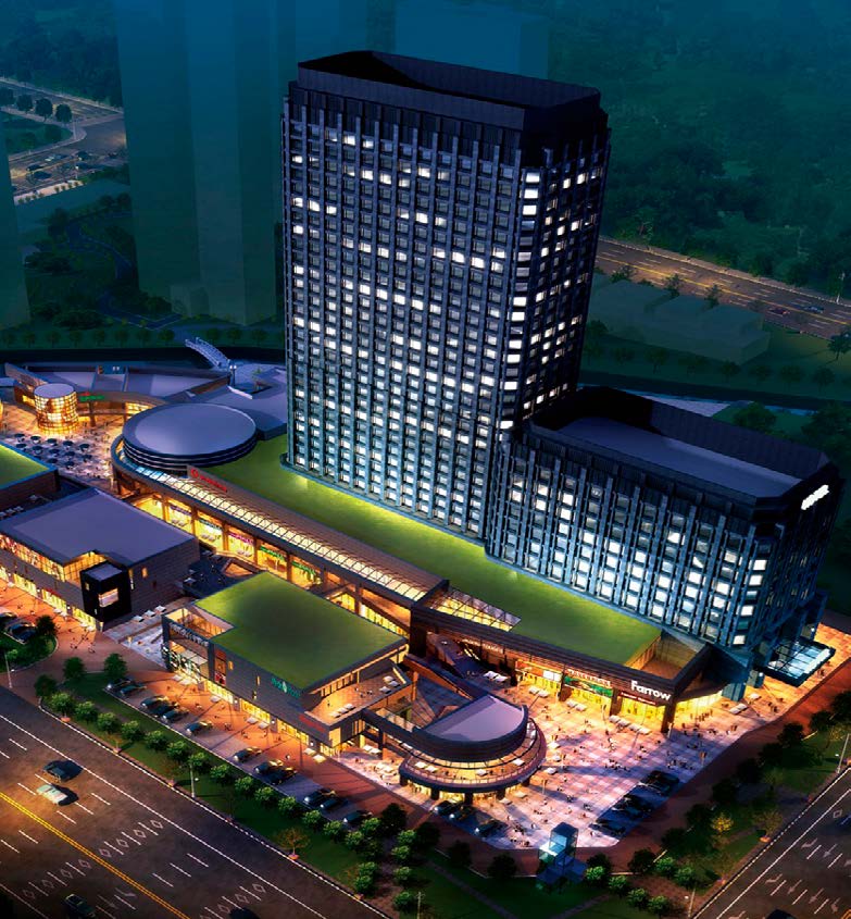 IFS Wuxi Jinke 21 Tower — illuminated mixed-use high-rise at the heart of International Finance Square